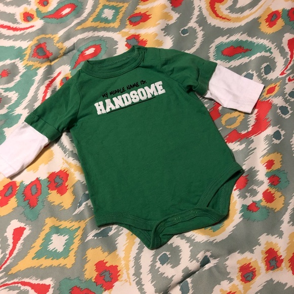 green long sleeve onesie